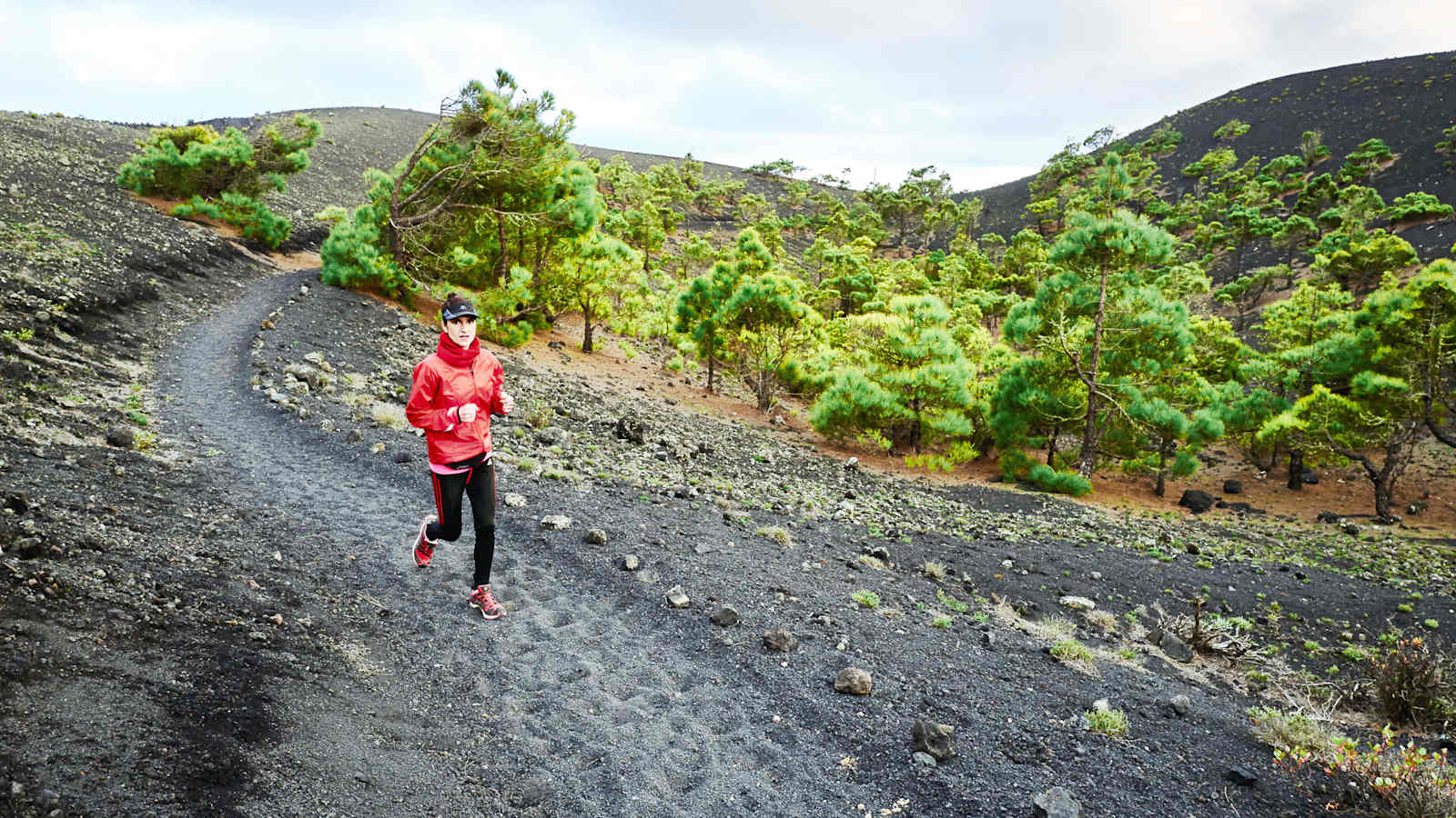 Vanessa auf dem Vulkan San Antonio auf La Palma