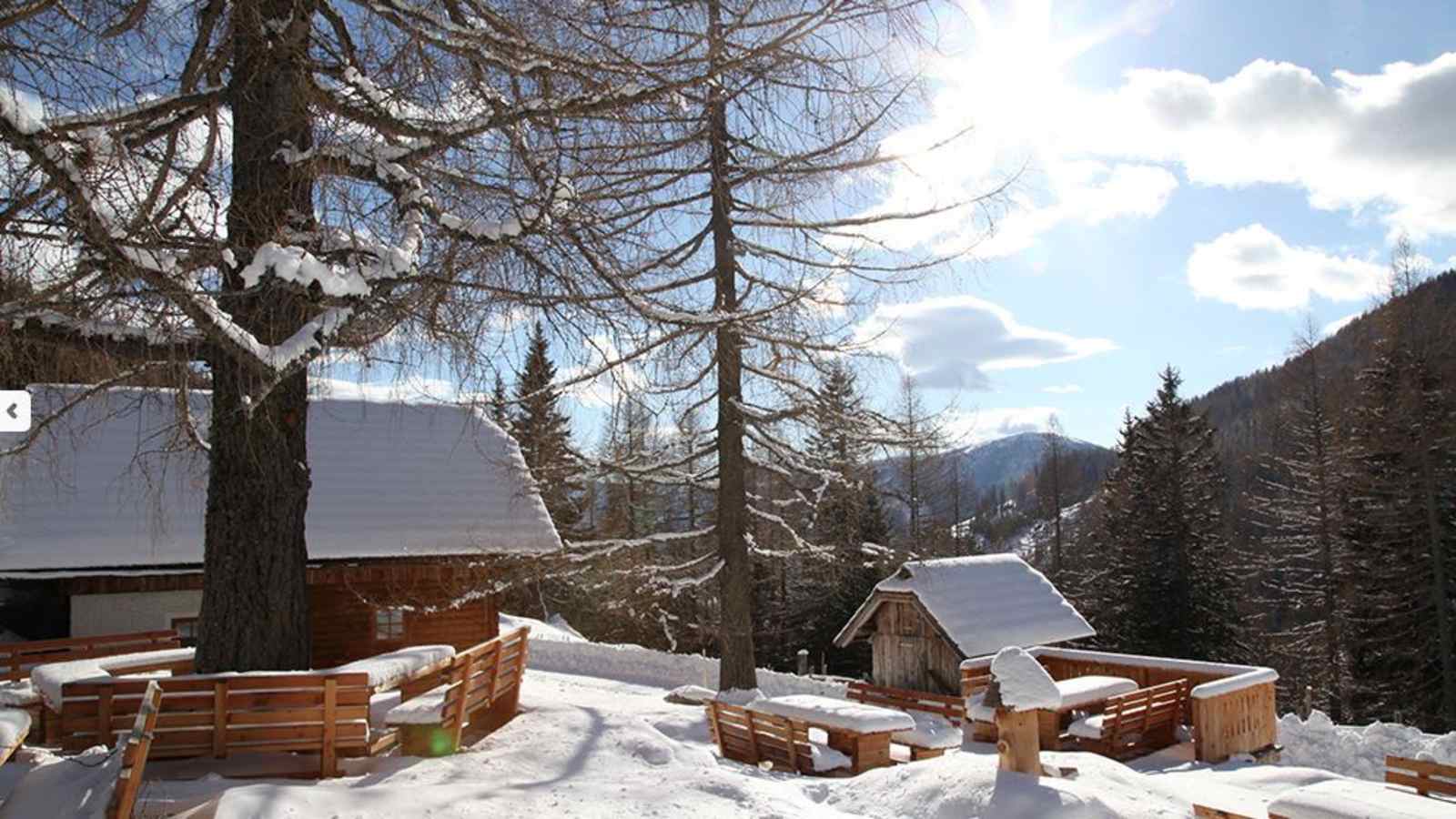 Auf der Lärchenhütte kann man die Sonne besonders gut genießen.