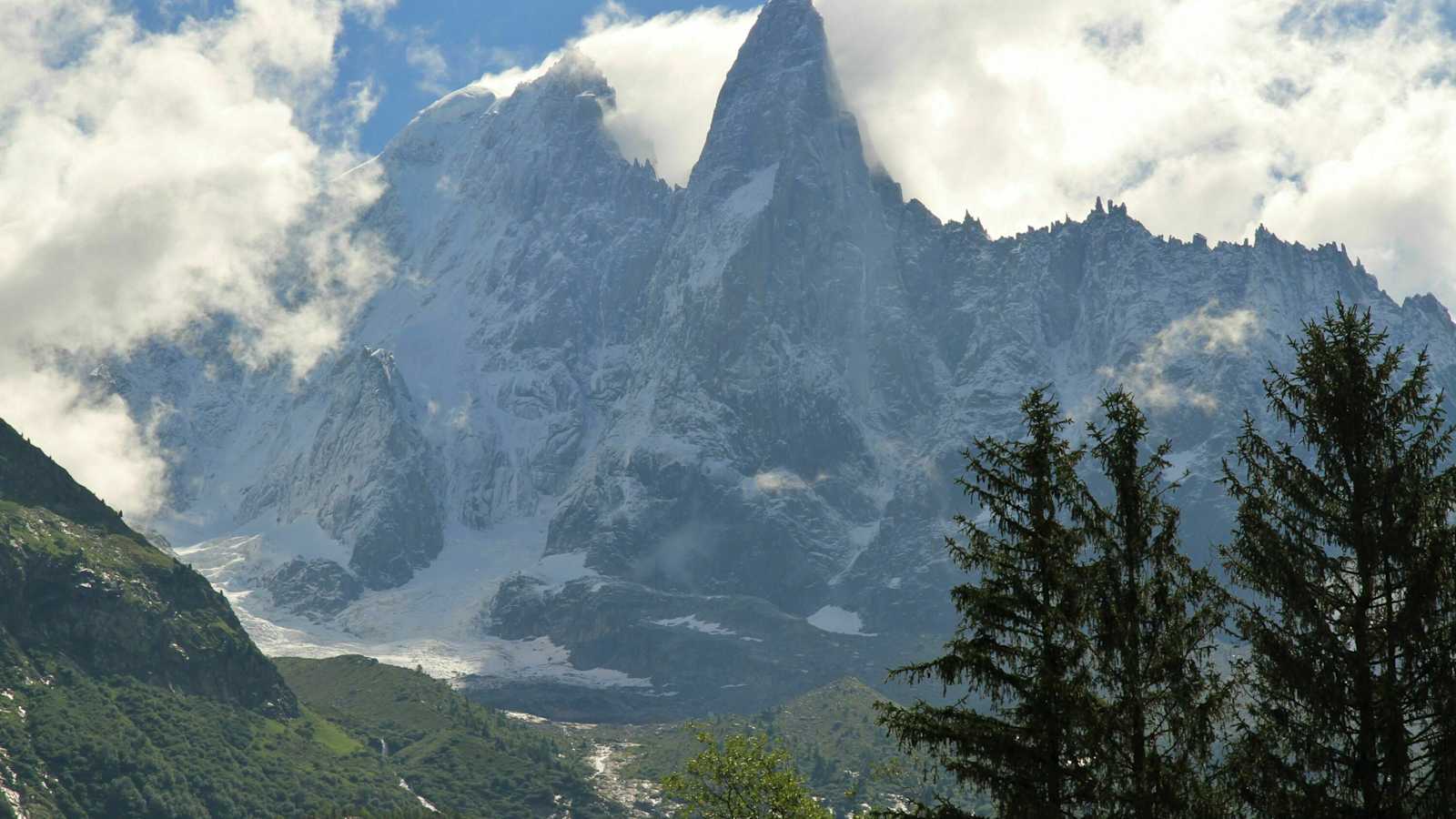 Aiguille Verte with Petit Dru