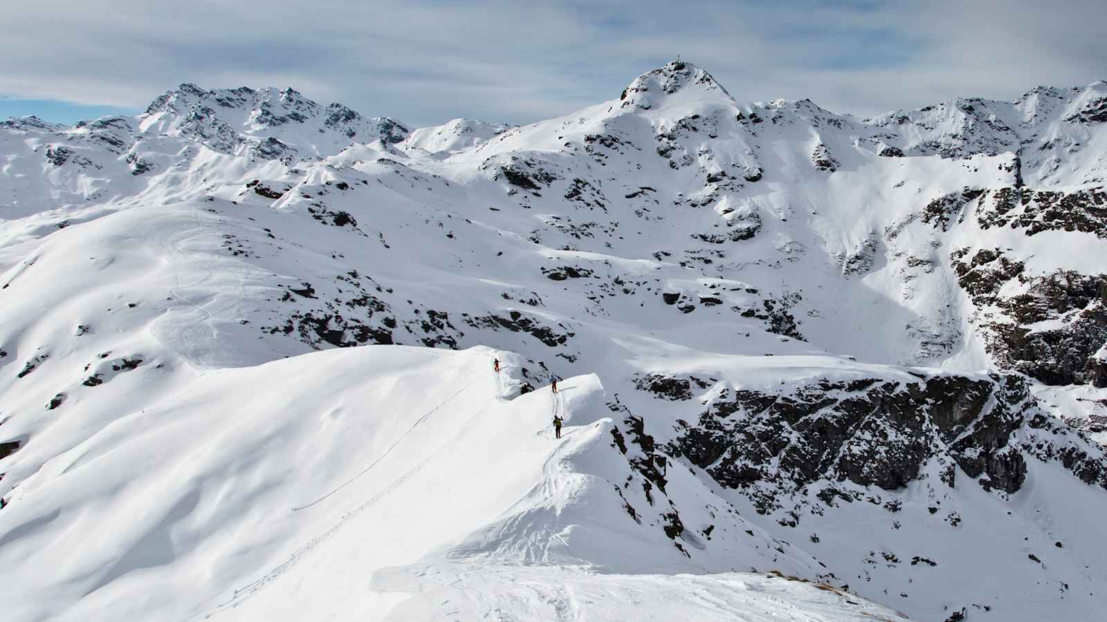 Schneelandschaft Silvretta Gebirge