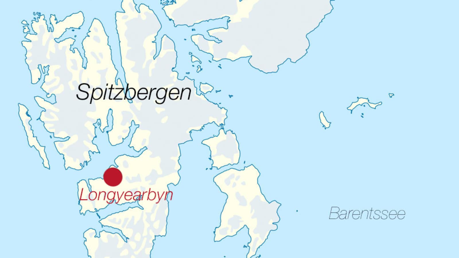 Karte Spitzbergen