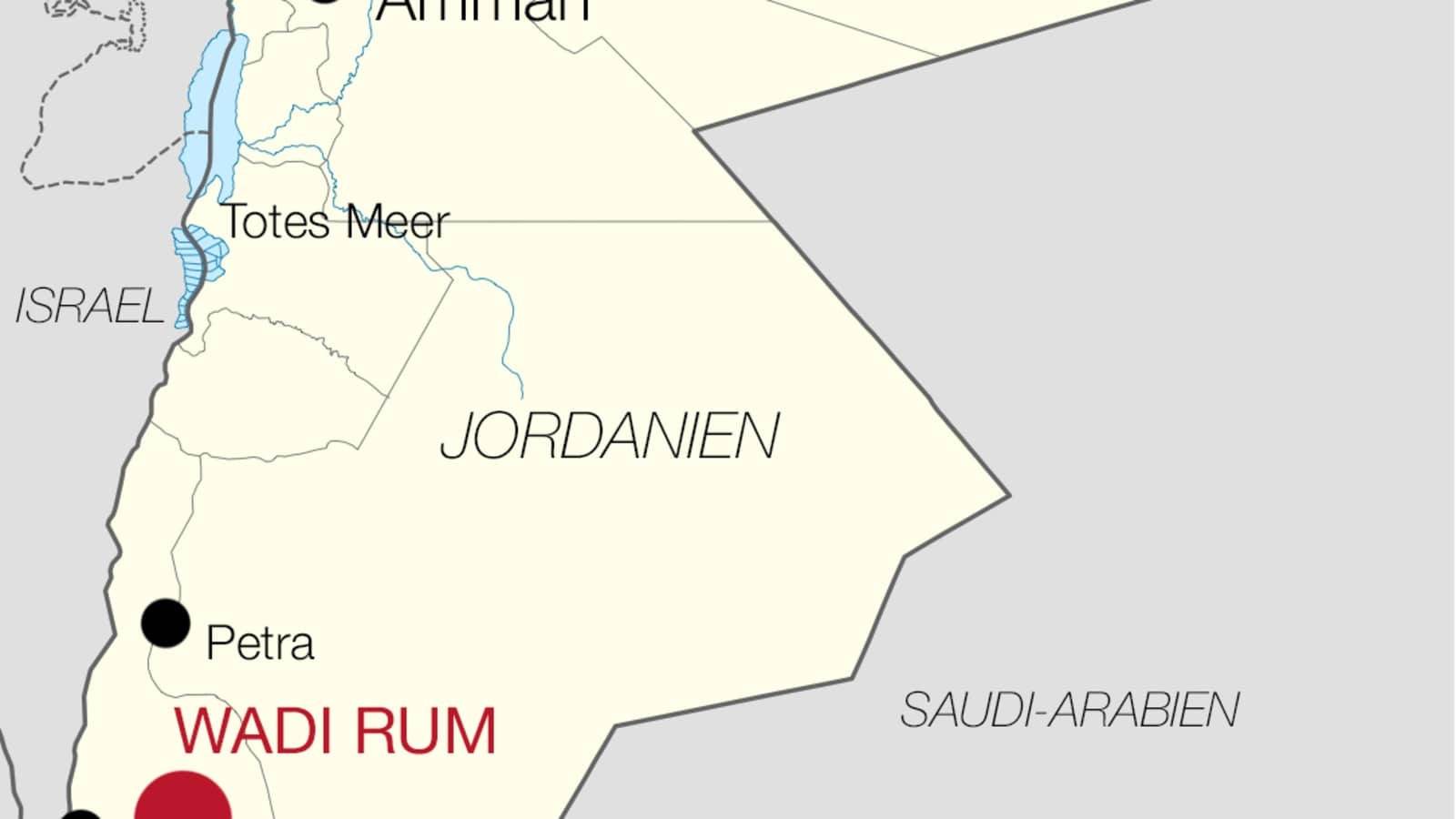 Jordanien Karte