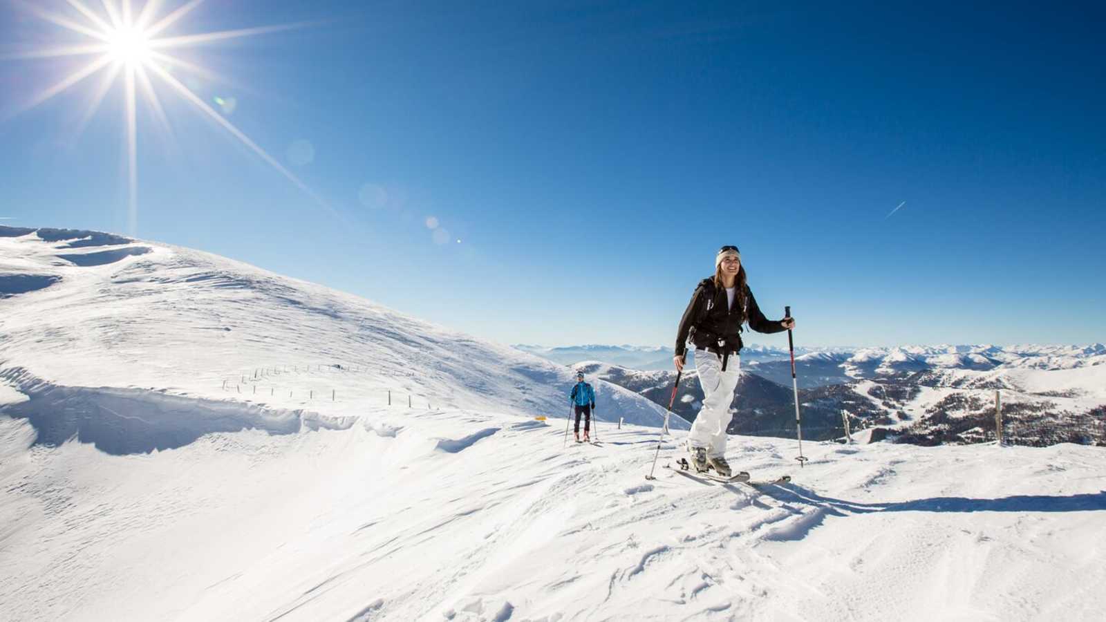 Skitourengeher am Nockberge-Trail