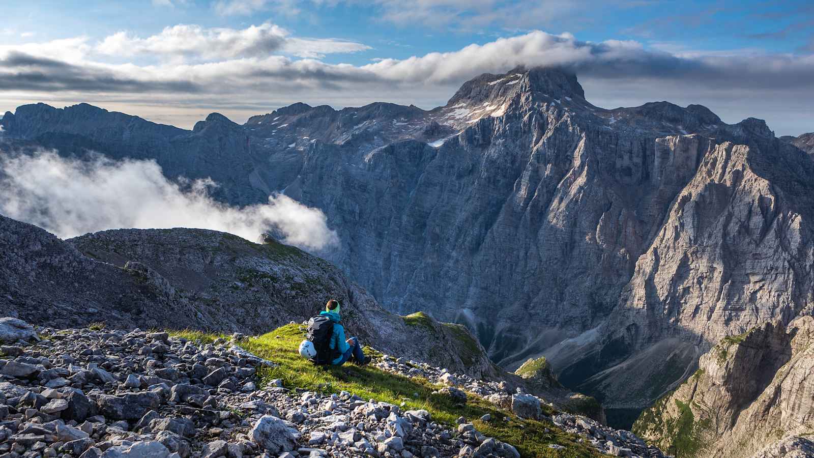 Der Triglav mit seiner nächtigen Nordwand