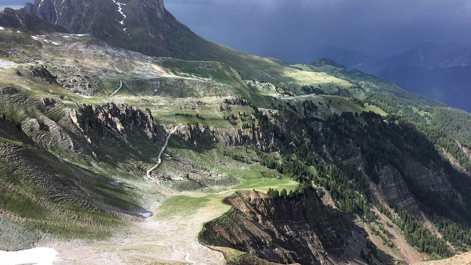 Peitlerkofel nach Hagel