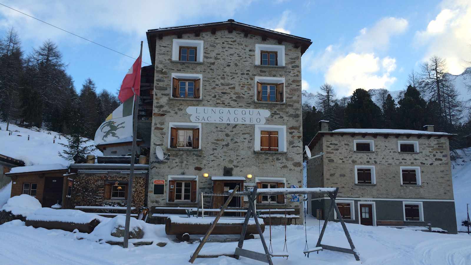 Die Saoseo Hütte im Val die Campo