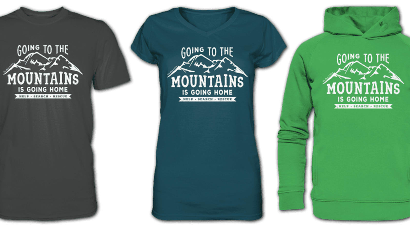 Die Charity-Shirts der Bergrettung