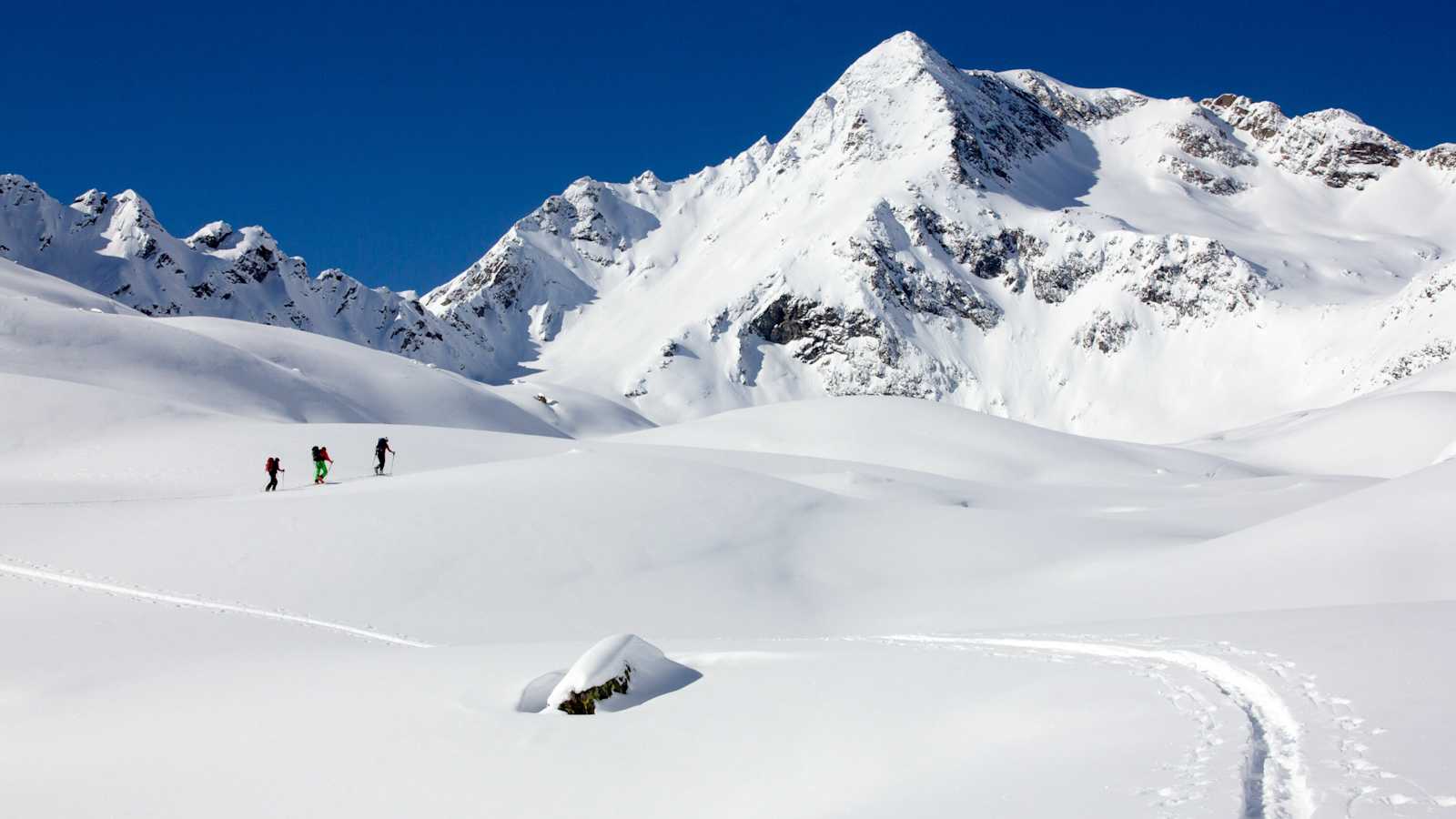 Skitourengeher in den Sellrainer Bergen