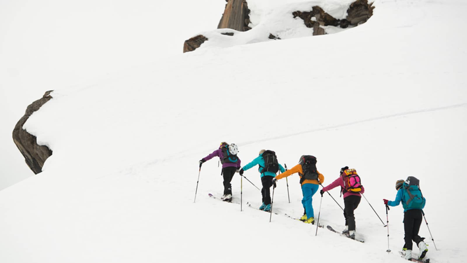 Lawinensicherheit Skitouren Gruppe