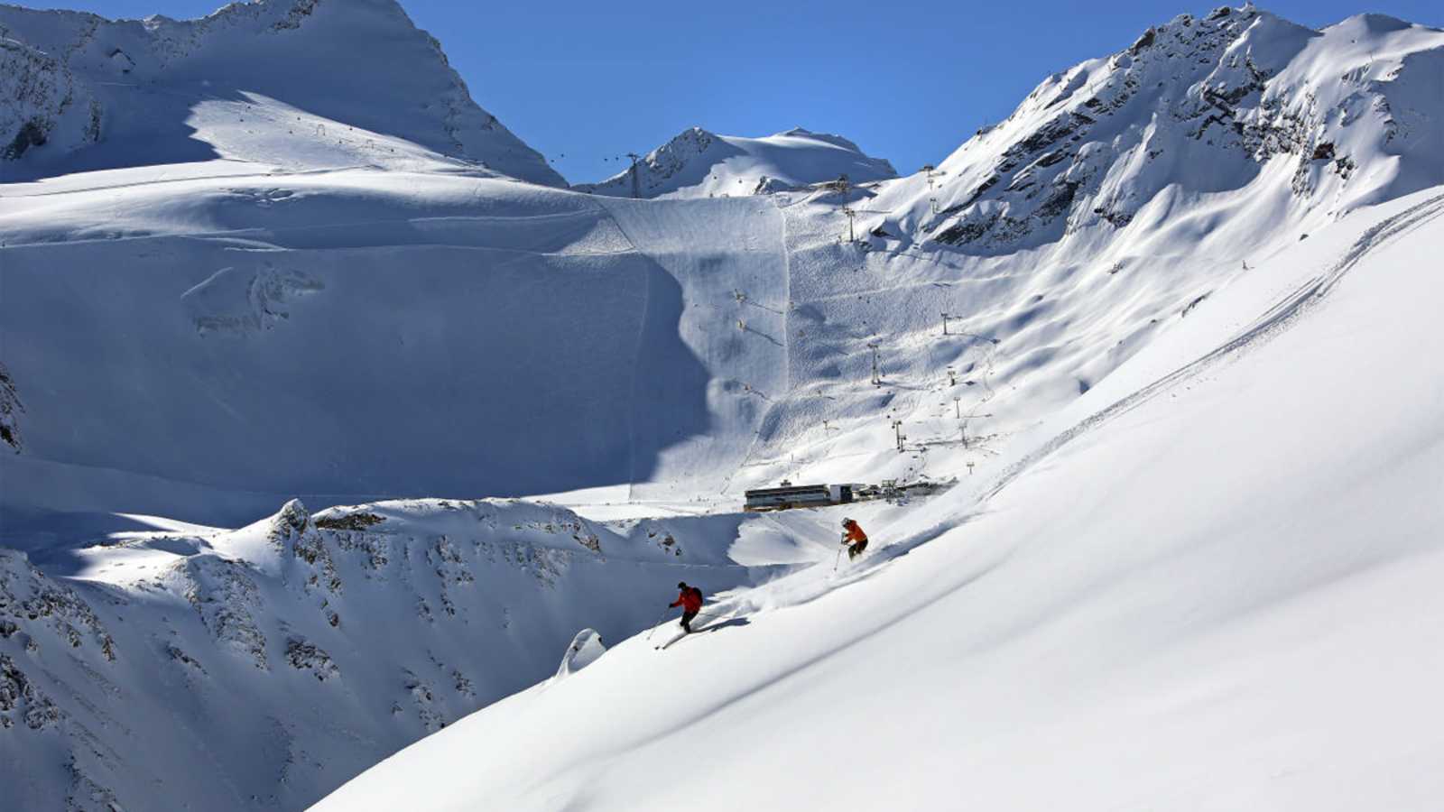 Sölden Skifahren Frühwinter