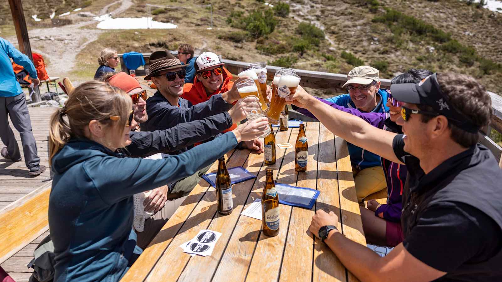 Anprosten auf der Steinseehütte