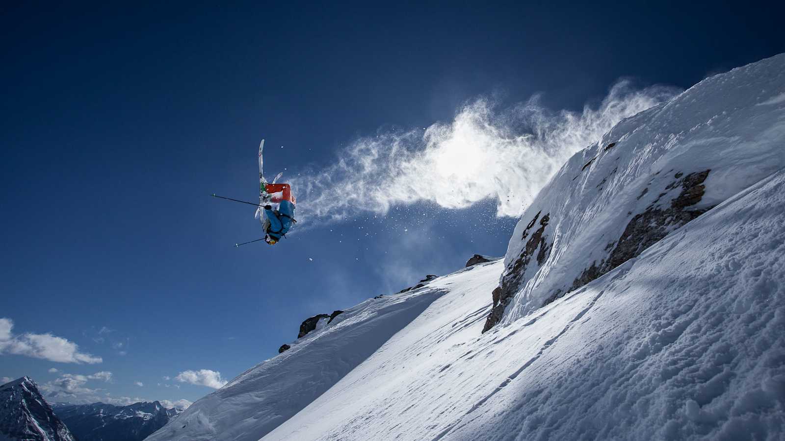 Thomas Gaisbacher beim Freeriden in den Hohen Tauern