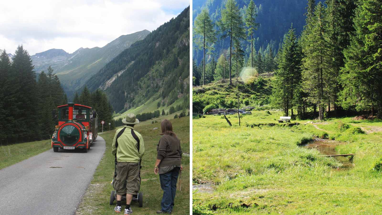 Mit Kinderwagen muss der Weg passen - schon unebene Wiesen sind mitunter ein Hindernis