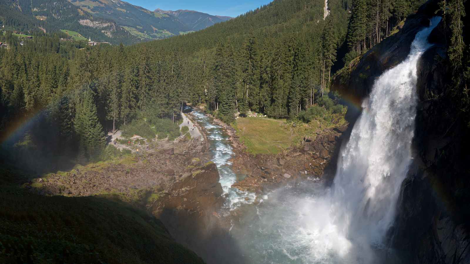 Die Krimmler Wasserfälle im Salzburger Pinzgau