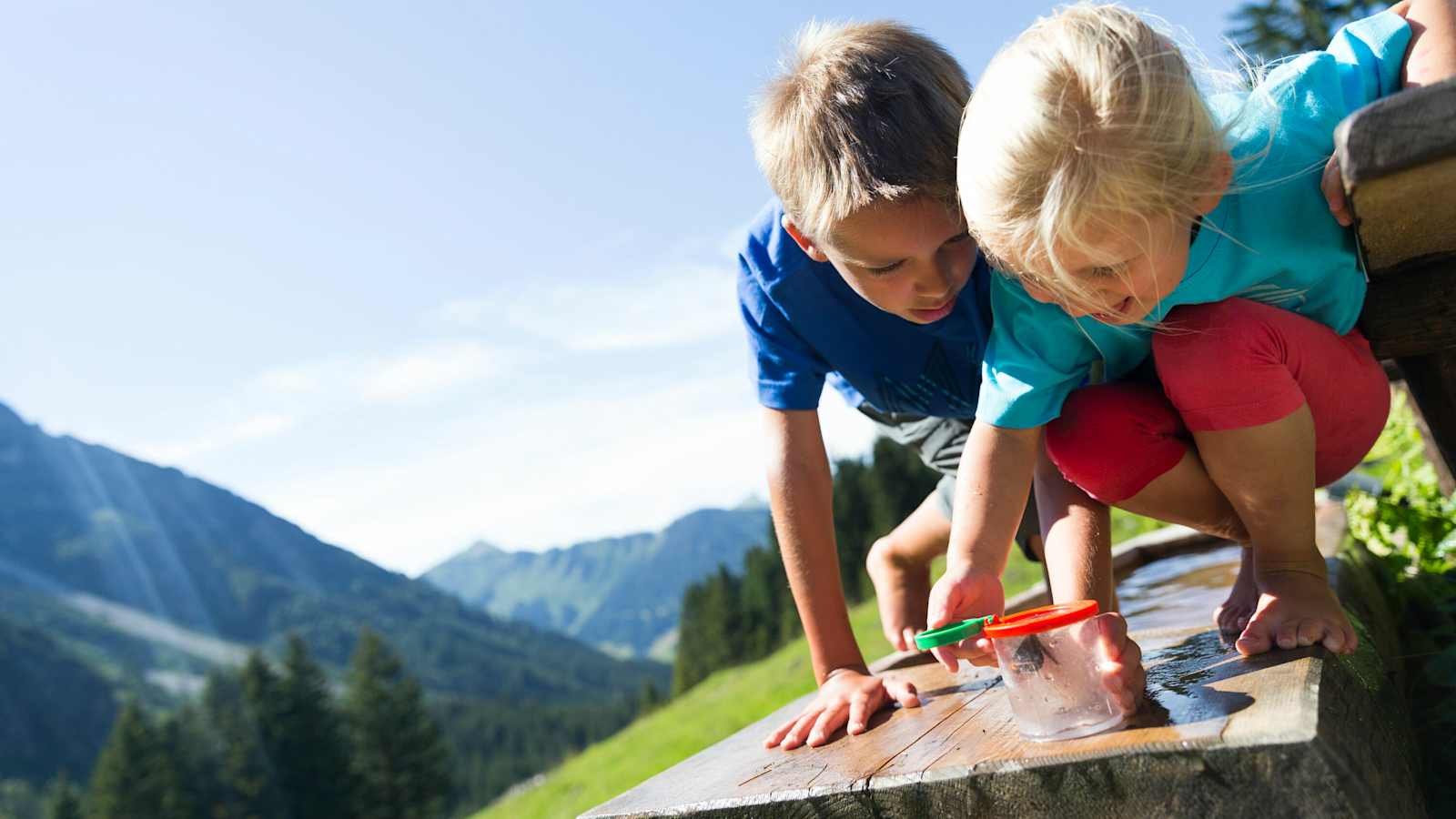 Die Natur kennenzulernen macht auch den Kleinsten Spaß