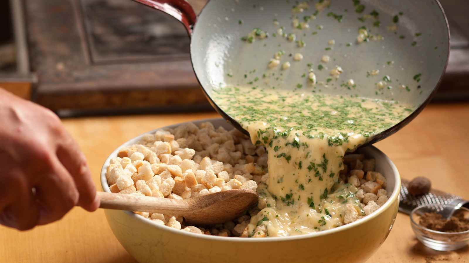 Gefüllte Knödel vom Waxriegelhaus in der Steiermark