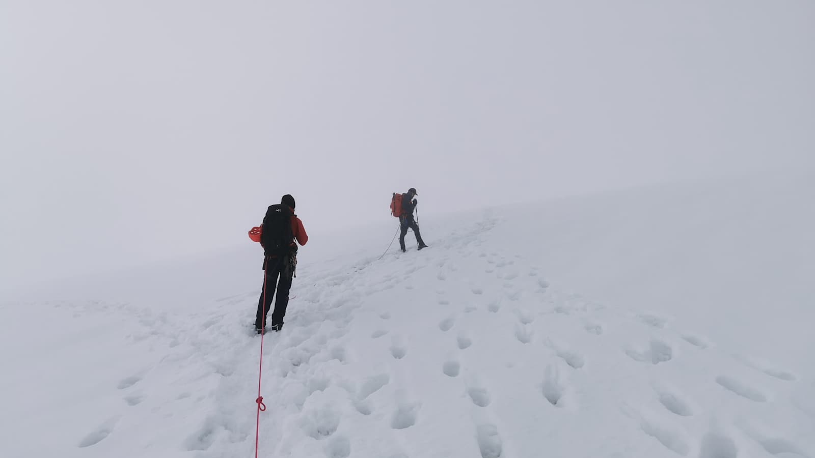 Whiteout am Berg