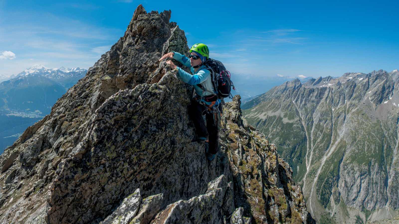 Bergsteiger am Wiwannihorn