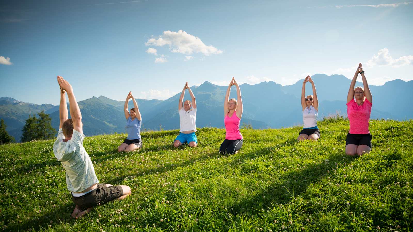 Yoga auf der Bichlalm