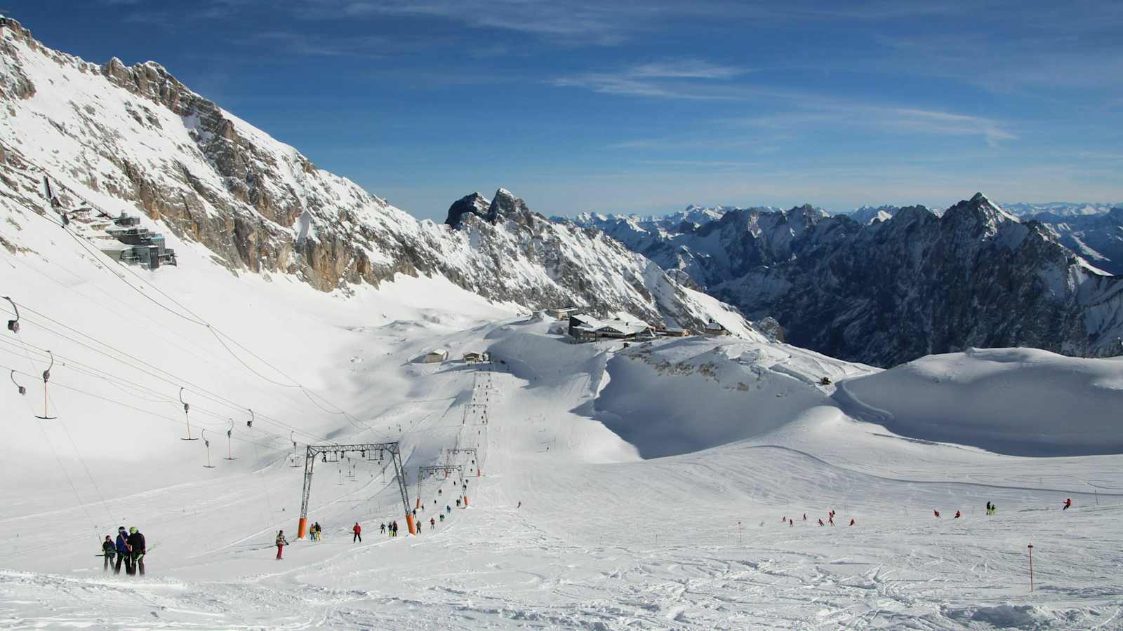 Skifahren auf der Zugspitze