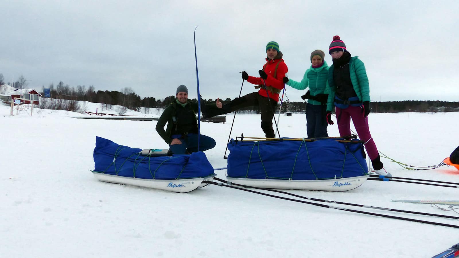 Skiwandern Inarisee Lappland