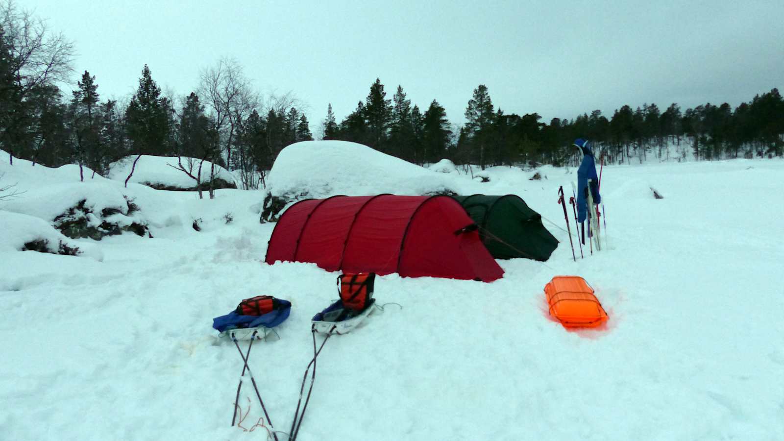 Skiwandern Inarisee Lappland