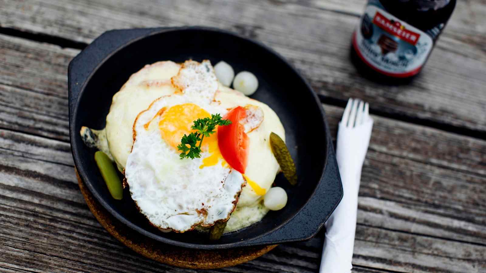 Eine Mahlzeit von der Gletscherstube.