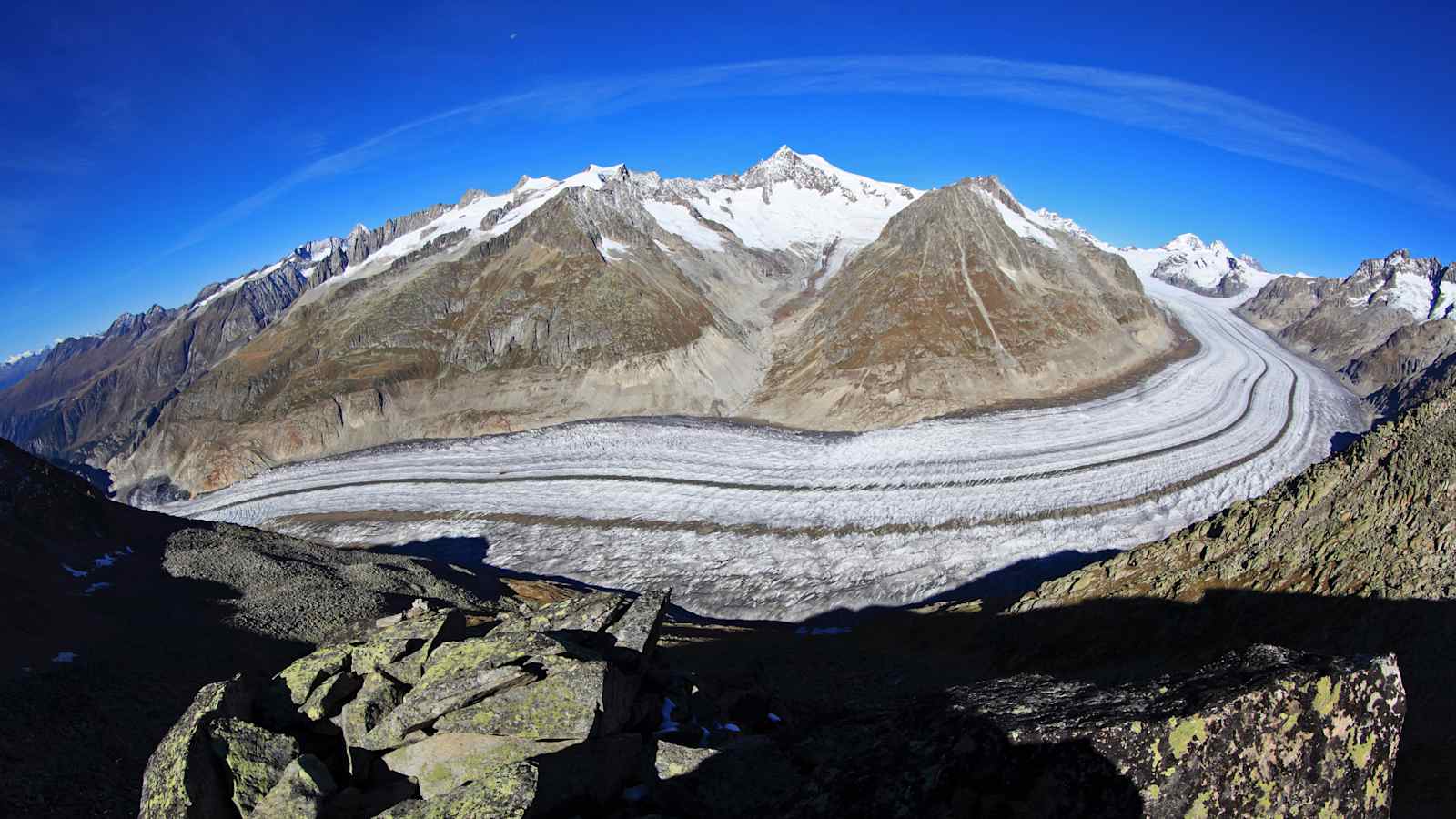 Aletschgletscher in den Berner Alpen