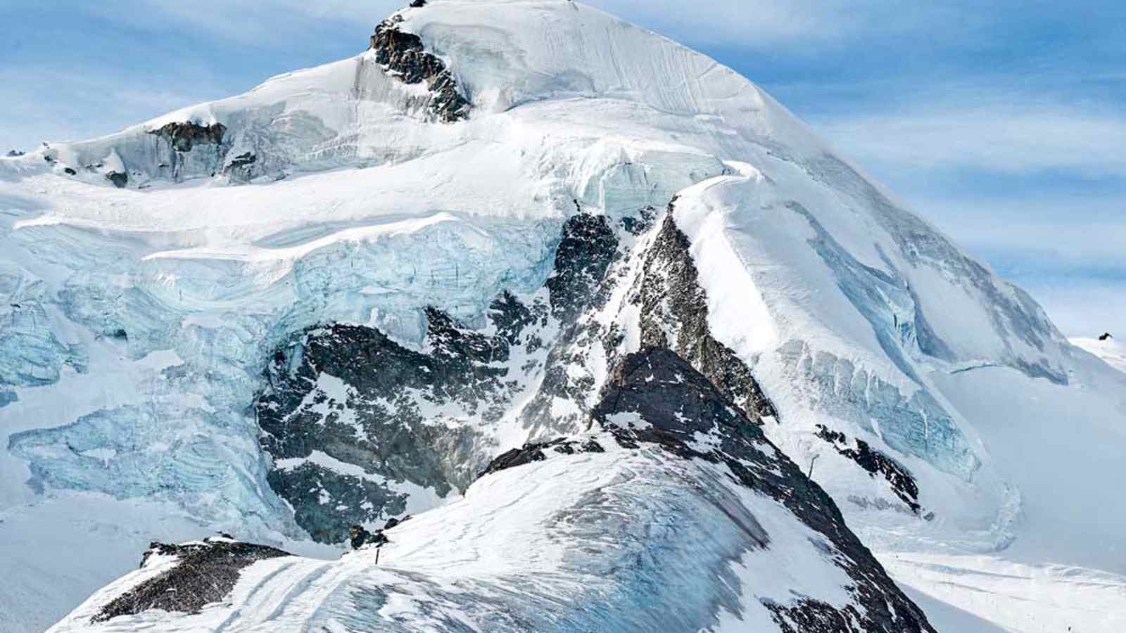 Das Allalinhorn von der Bergstation aus