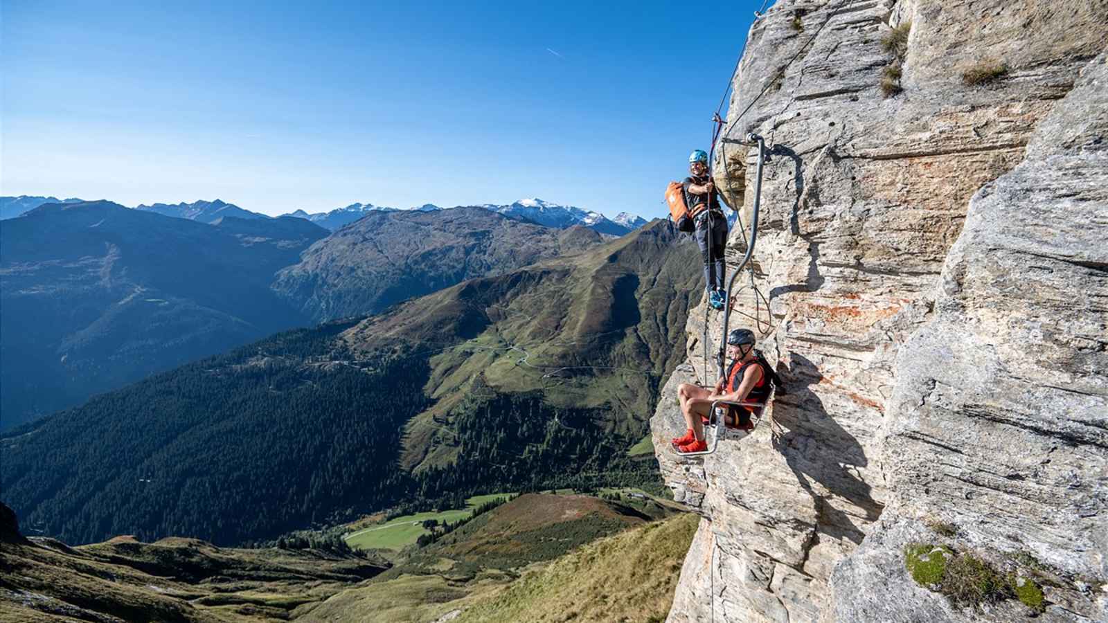 Martin Schwarzl und Max Steinbauer am Hochalmblick-Steig