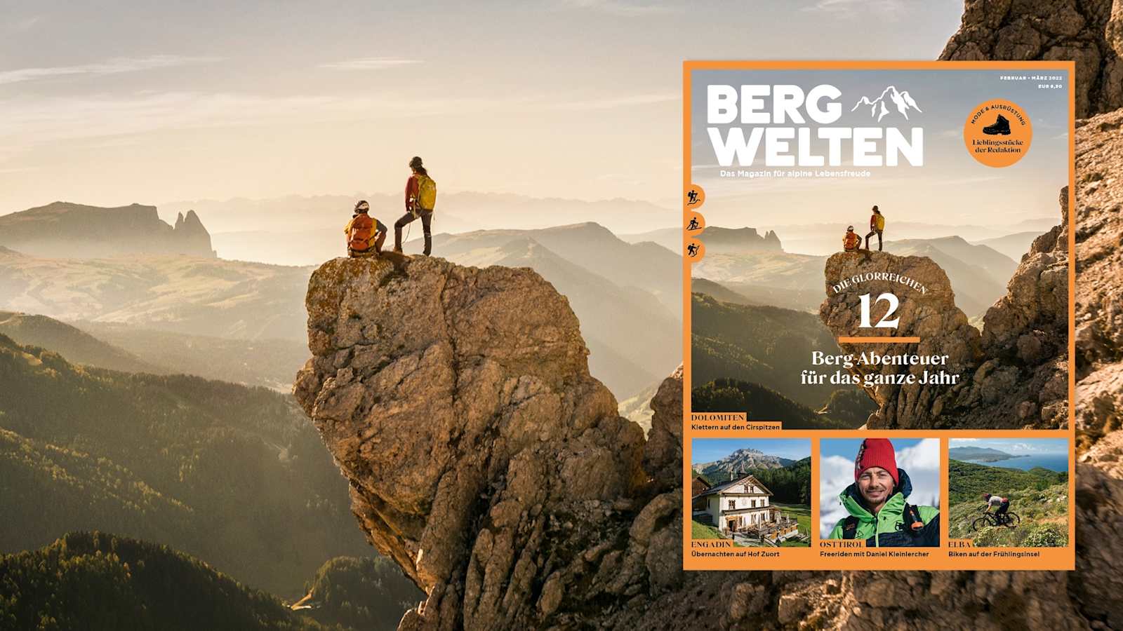 Das Bergwelten Magazin Februar/März 2022