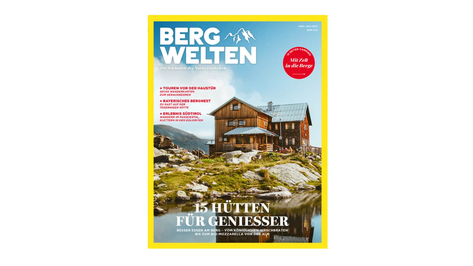 Das Cover vom Bergwelten Magazin (Juni/Juli 2017)