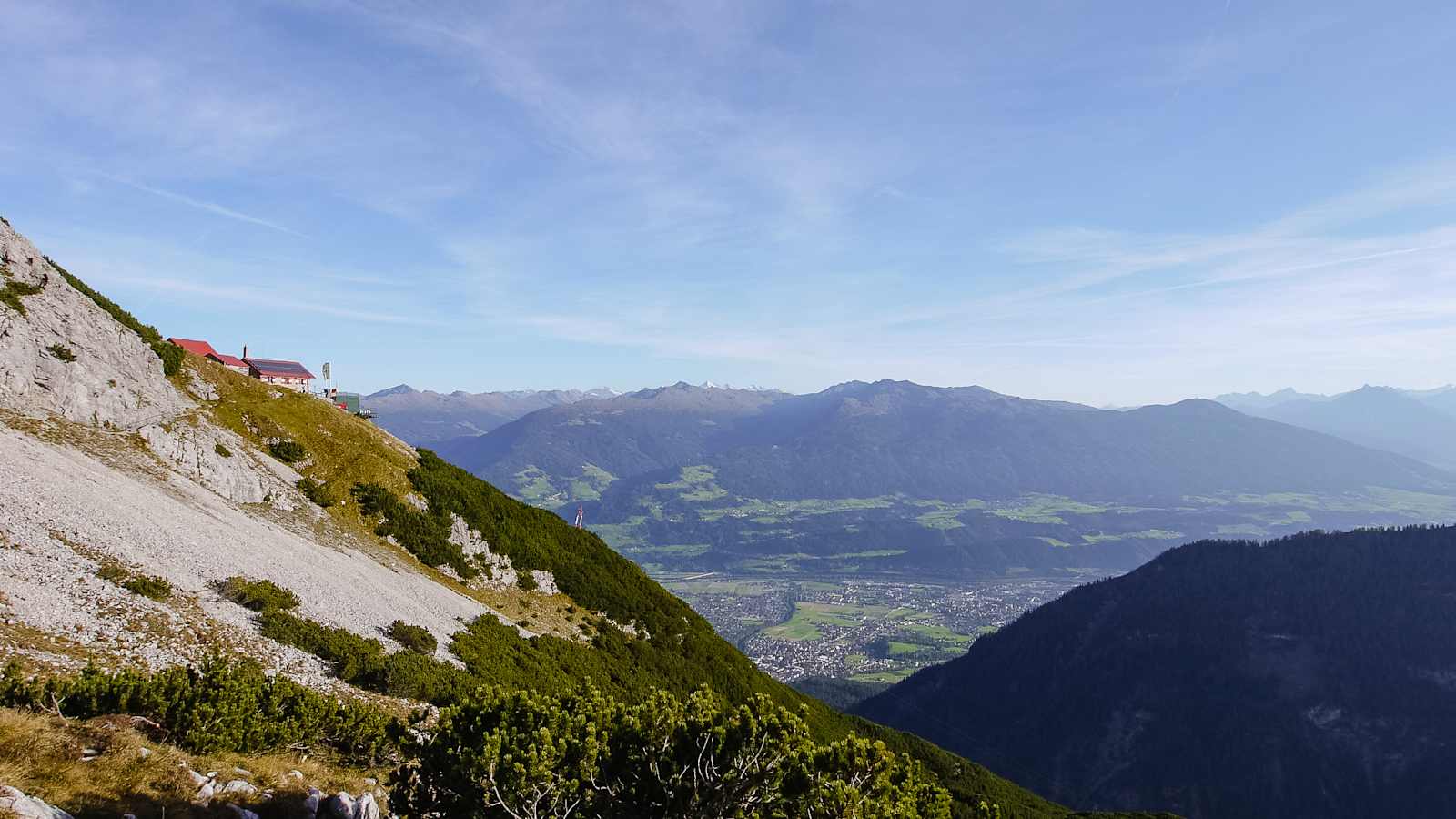 Blick über das Inntal von der Bettelwurfhütte