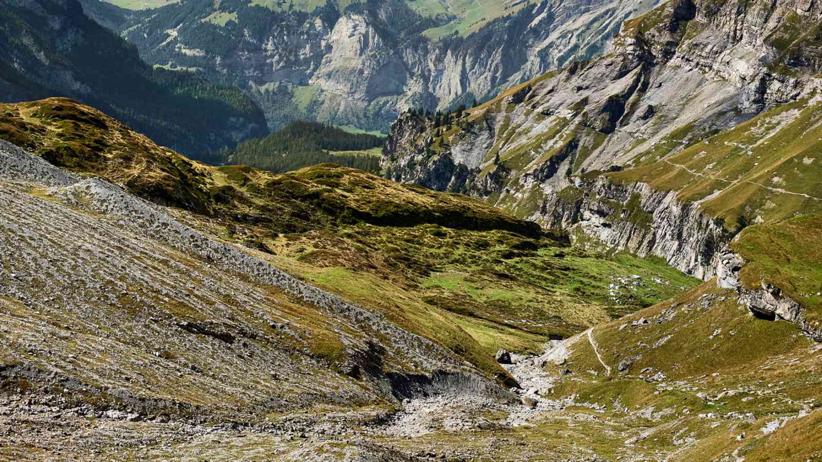 Wunderschönes Panorama in den Bergen.