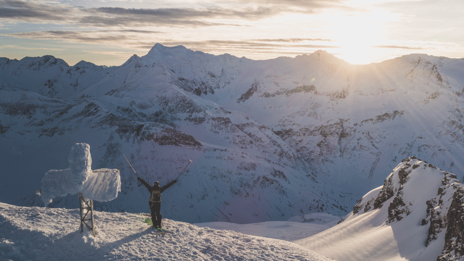 Wenn man sein Leben dem Skifahren widmet, dann wird man nicht bloß einmal mit solchen Ausblicken belohnt