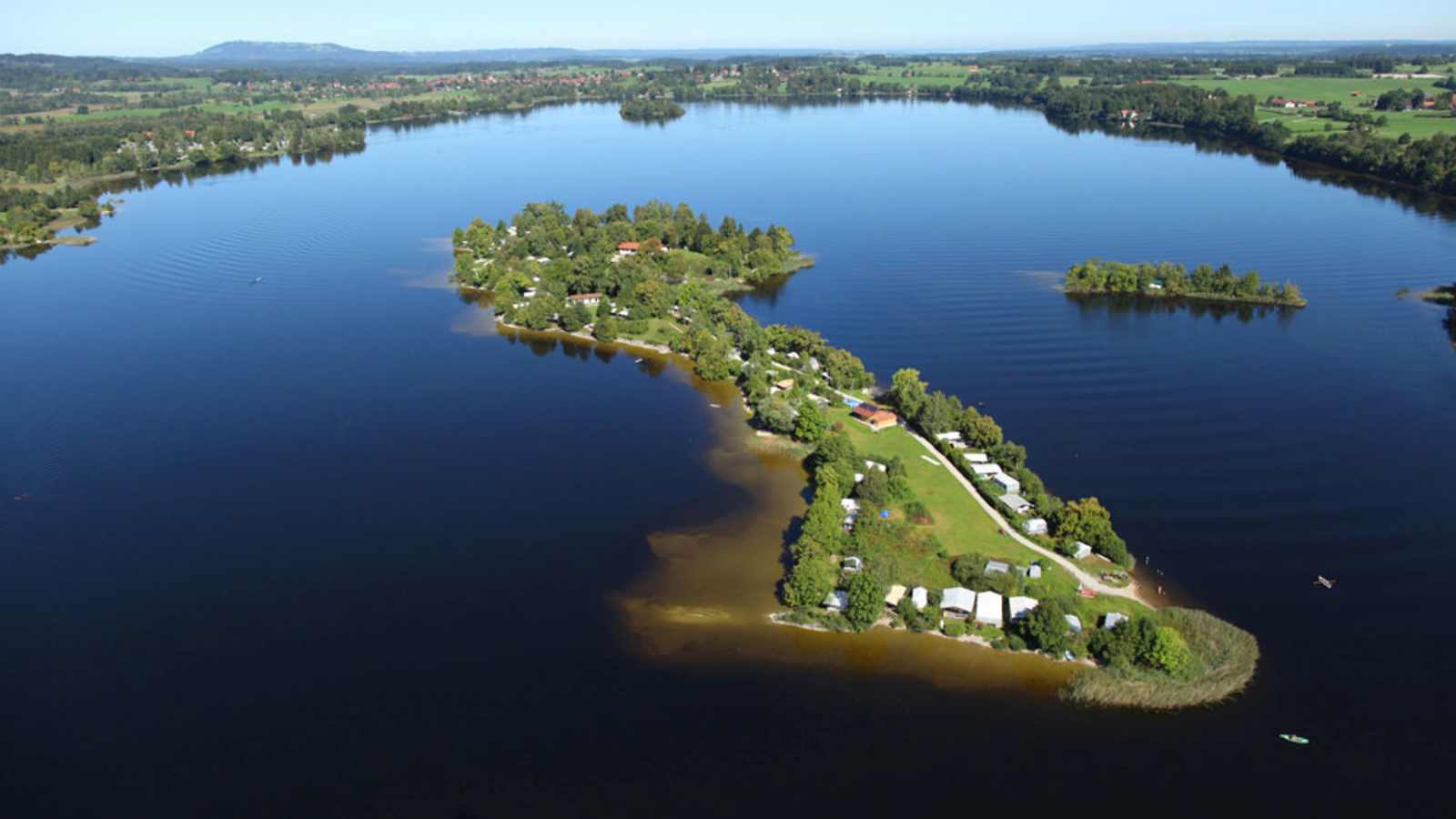 Campinginsel Buchau in Bayern