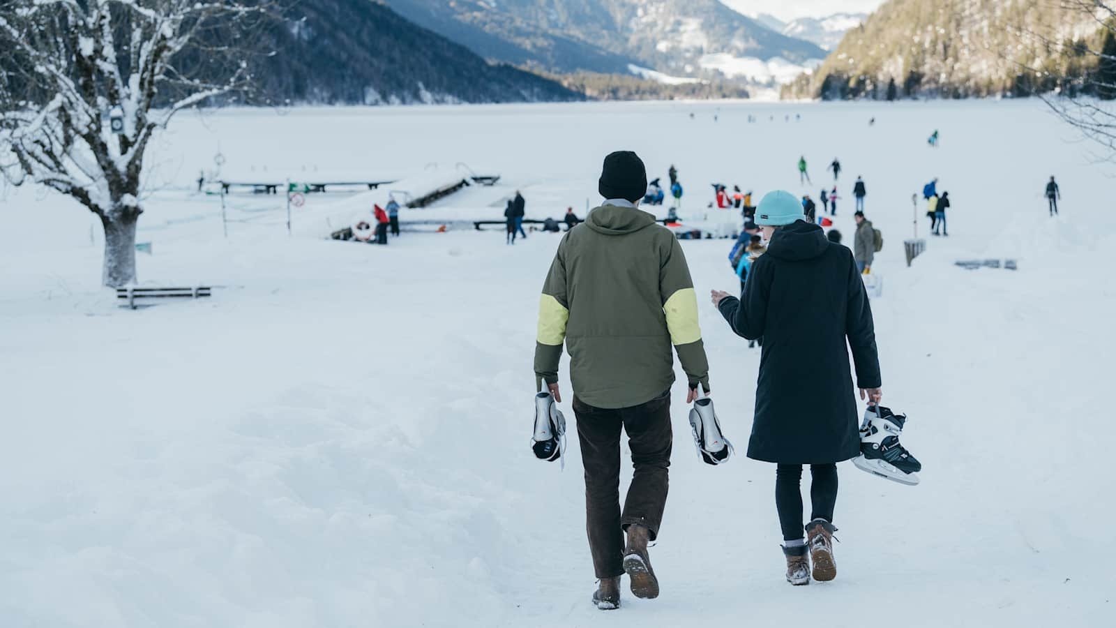 Eislaufen Weissensee Bergwelten