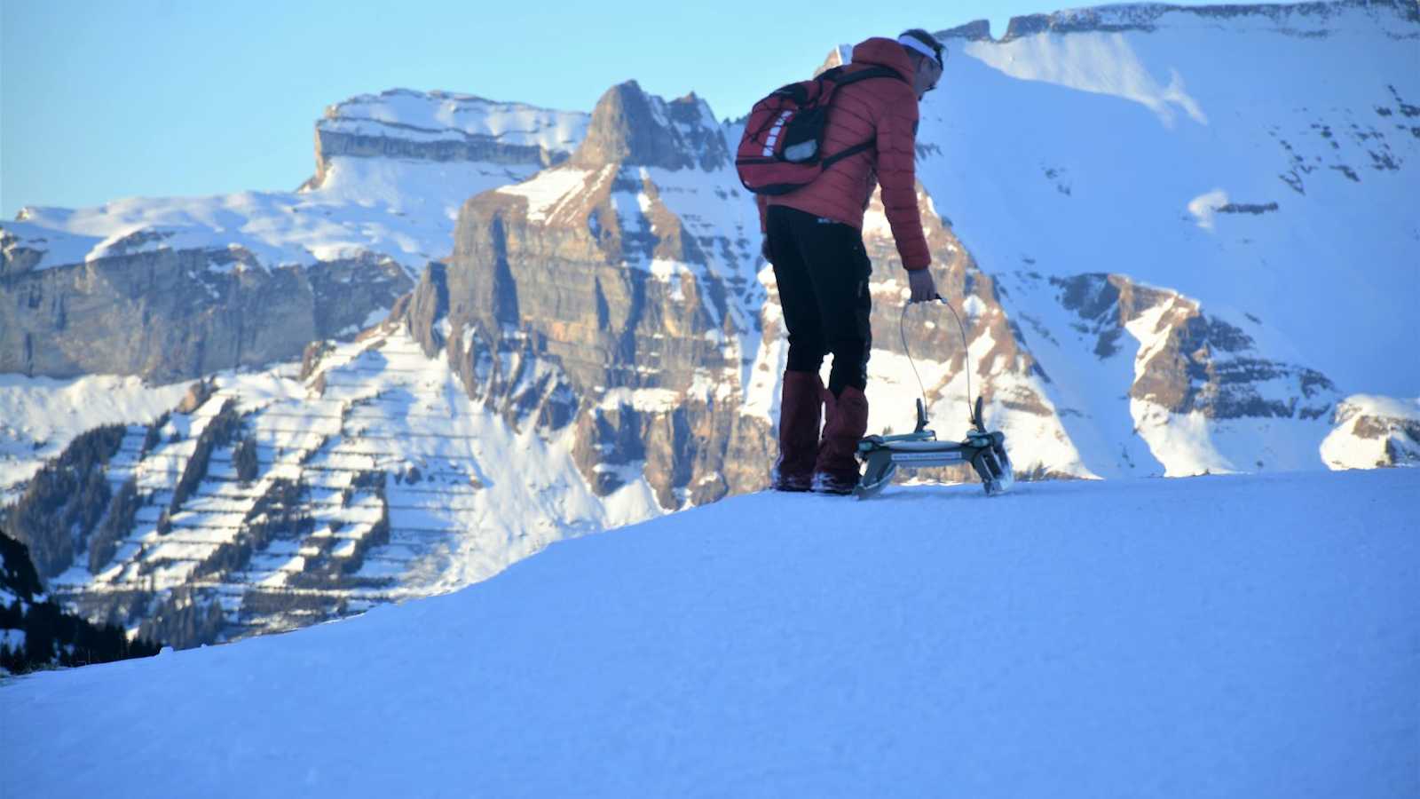 Rodler auf der Eiger-Grand-Tour