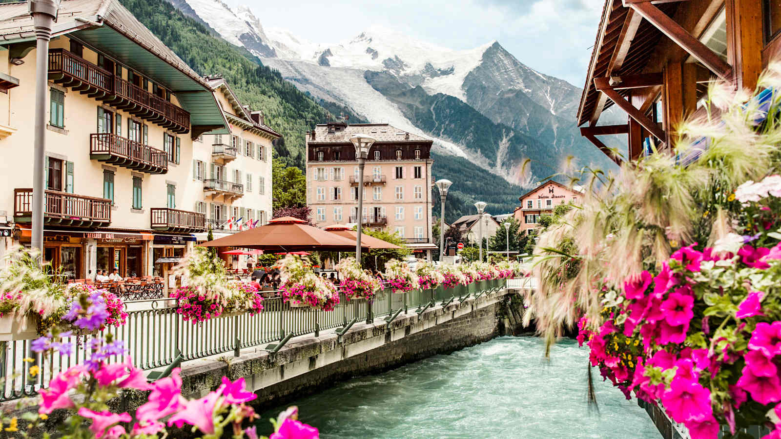 Die wunderschöne Altstadt von Chamonix.