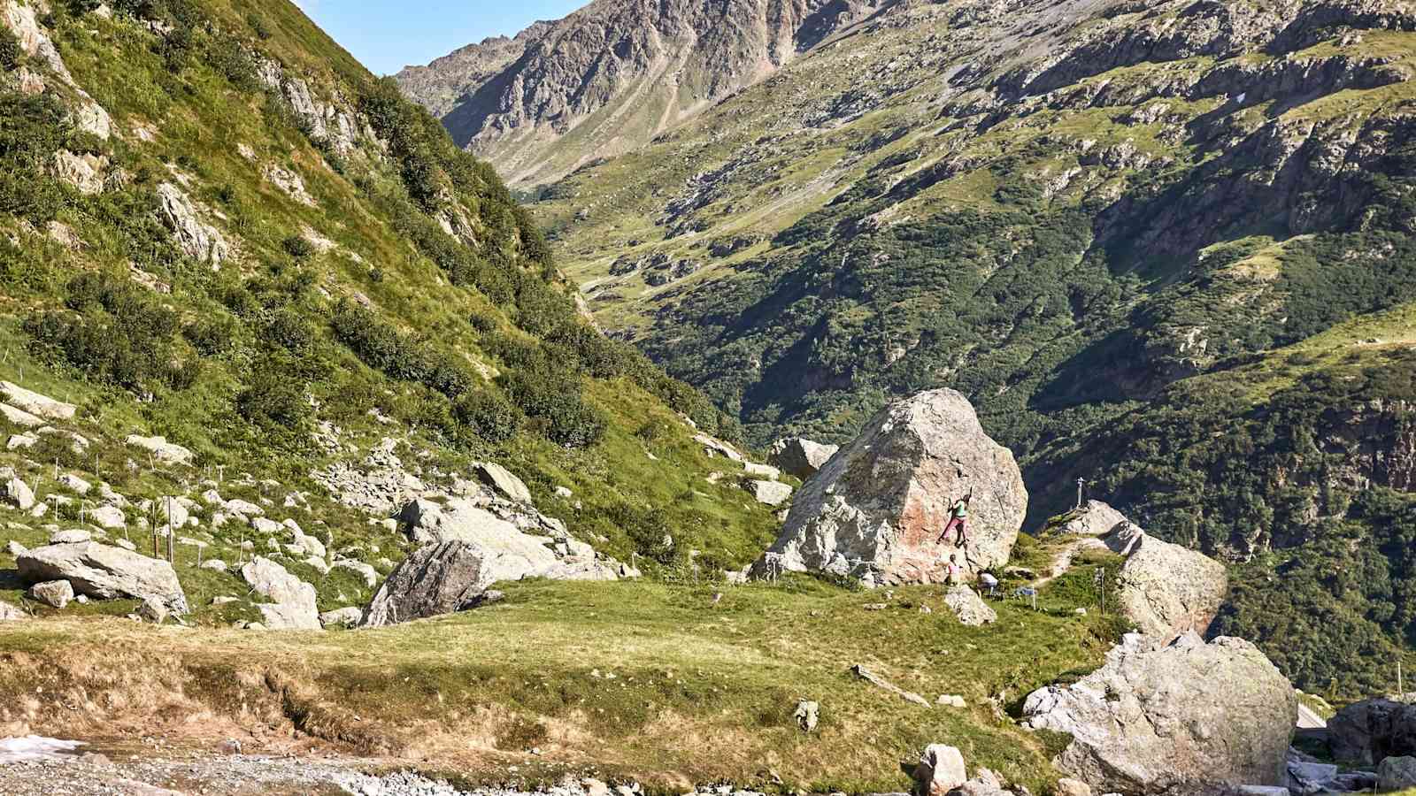 Die Alpenlandschaft der Urner Alpen.