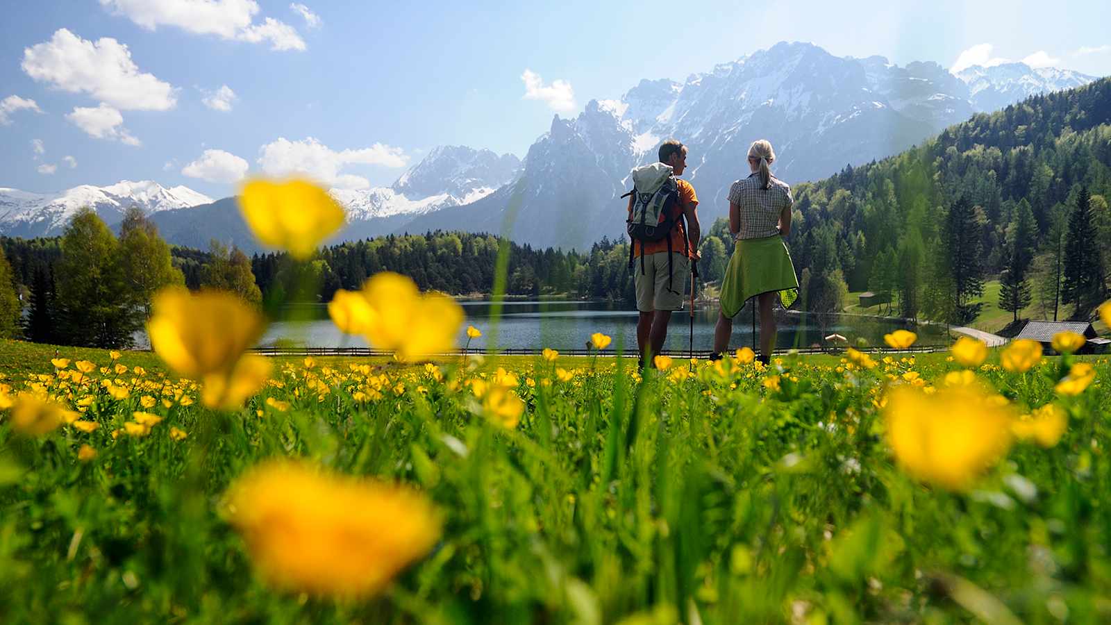 Die verschiedenen Wanderrouten der Zugspitz Region laden zum Erkunden ein.