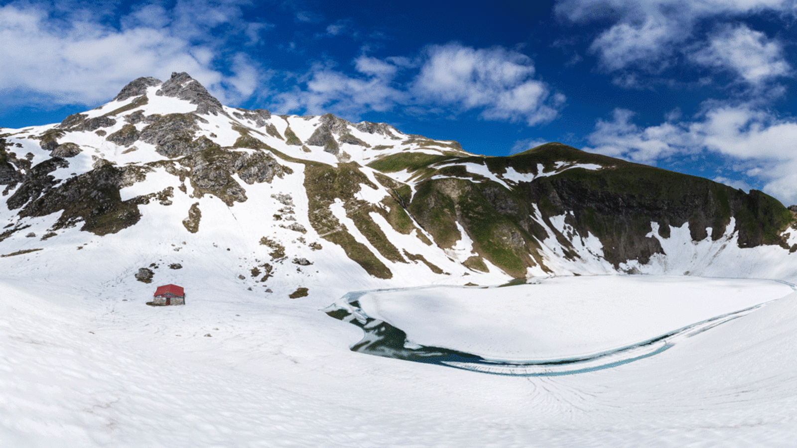 3D-Kartenausschnitt der Skitour auf den Großen Daumen in den Allgäuer Alpen