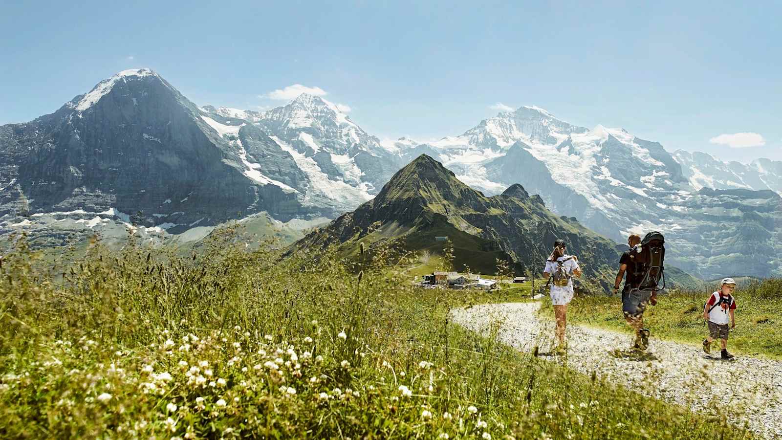 Die Berglandschaft des Eiger.