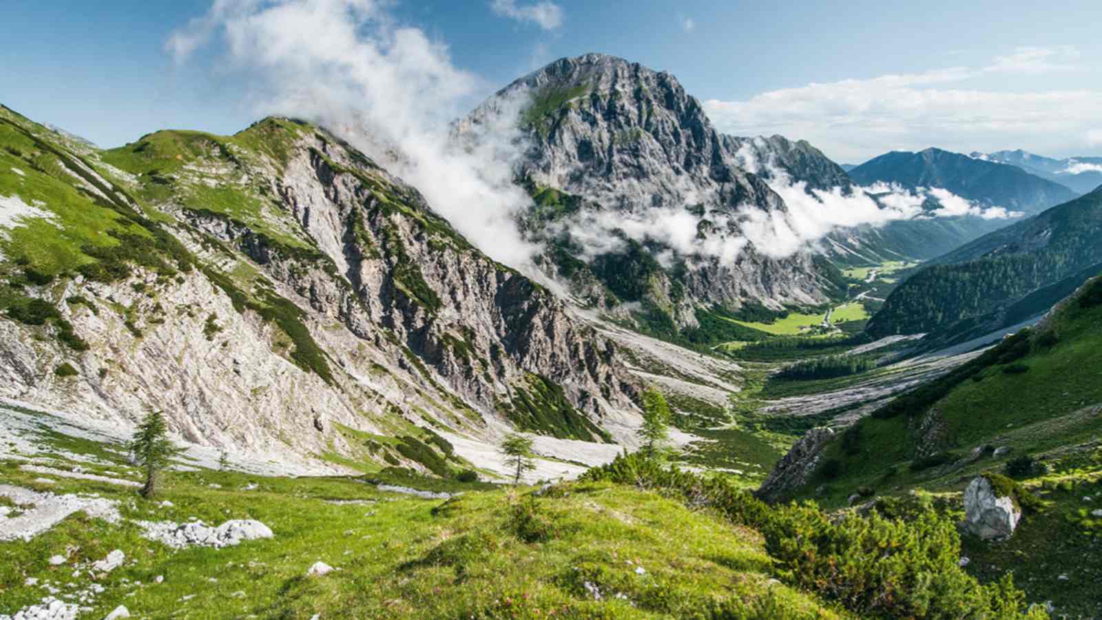 Karwendel: Das Falzthurntal mit dem Sonnjoch