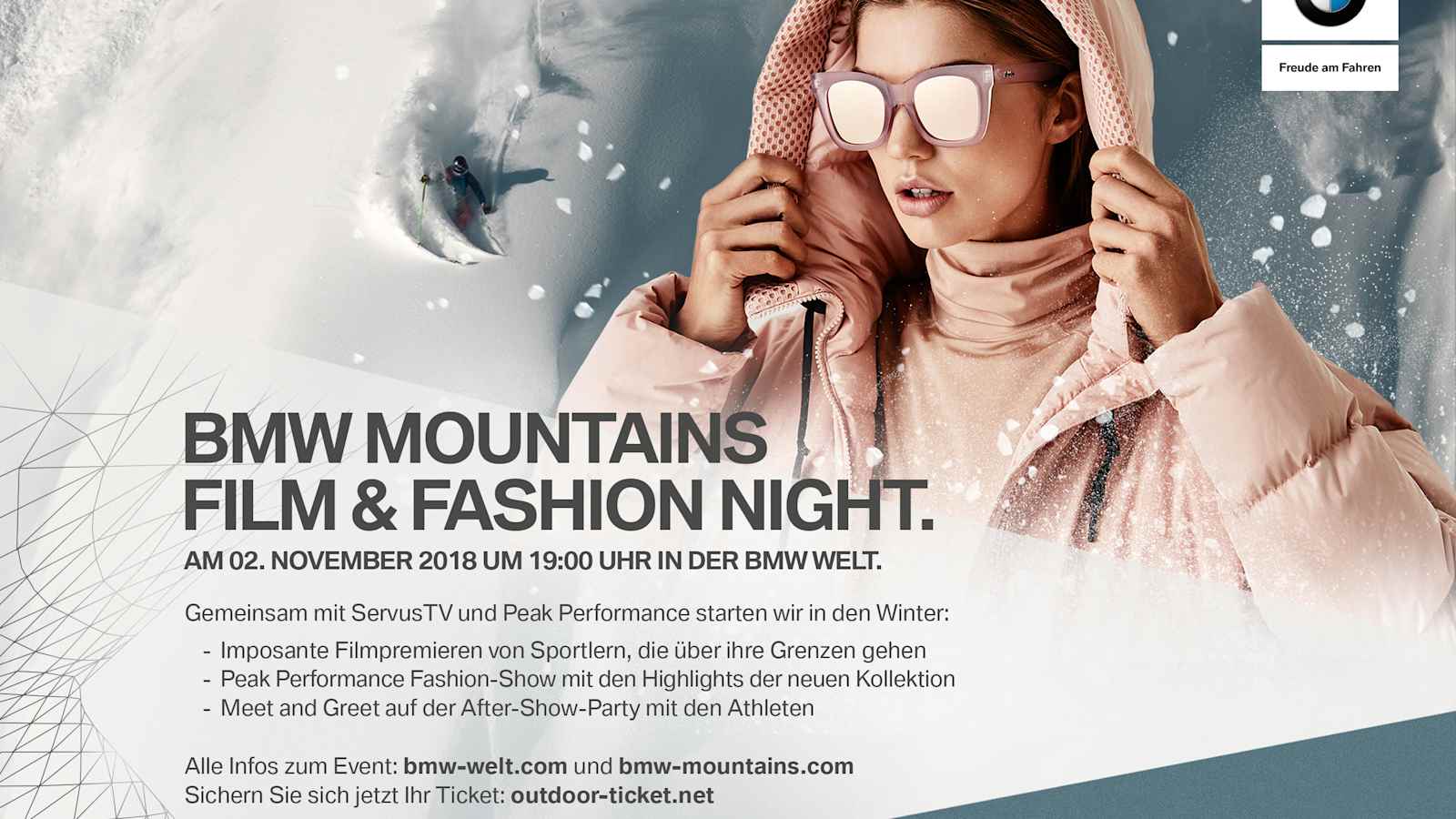 Die BMW Mountains Film und Fashion Night 