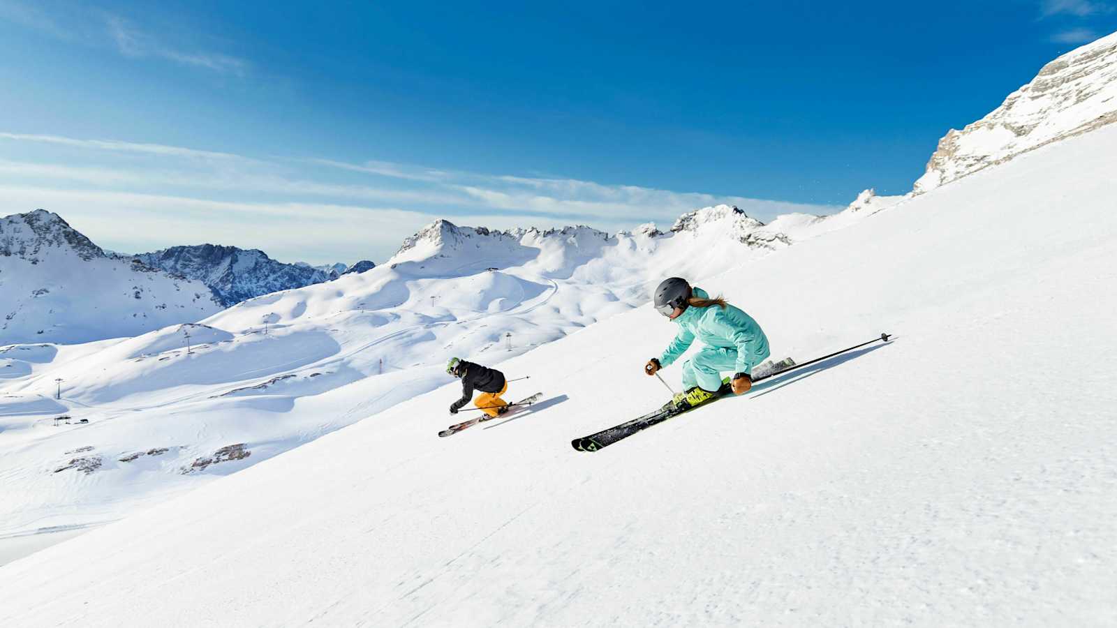 Und der Schuh sitzt: Abfahrt am Zugspitzblatt, Bayern