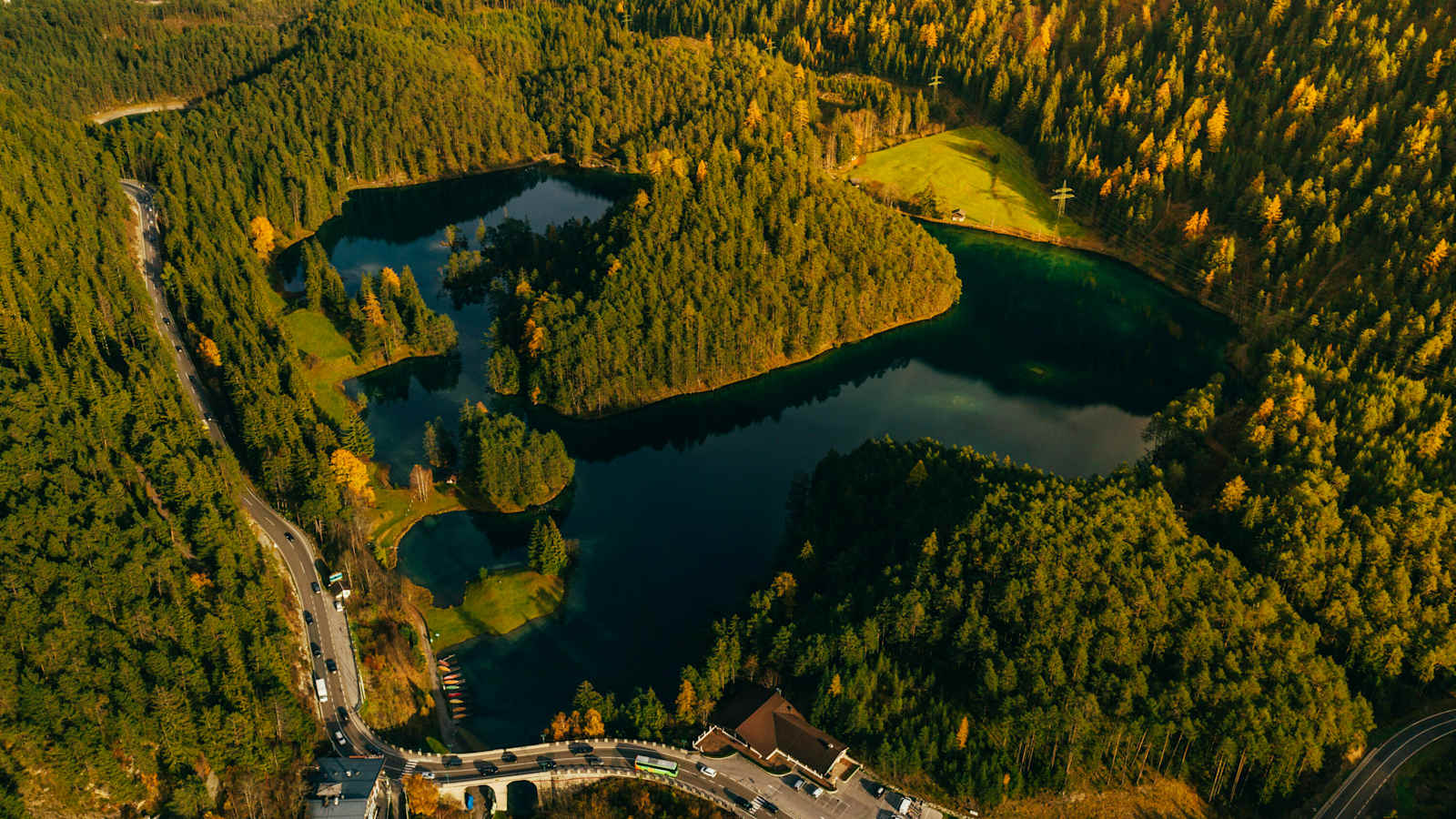 Fernsteinsee Luftaufnahme