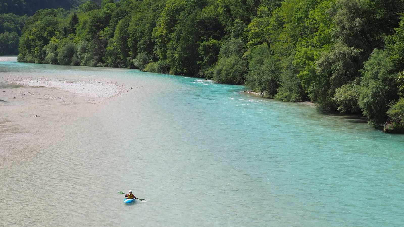 Flusswandern an der Soča