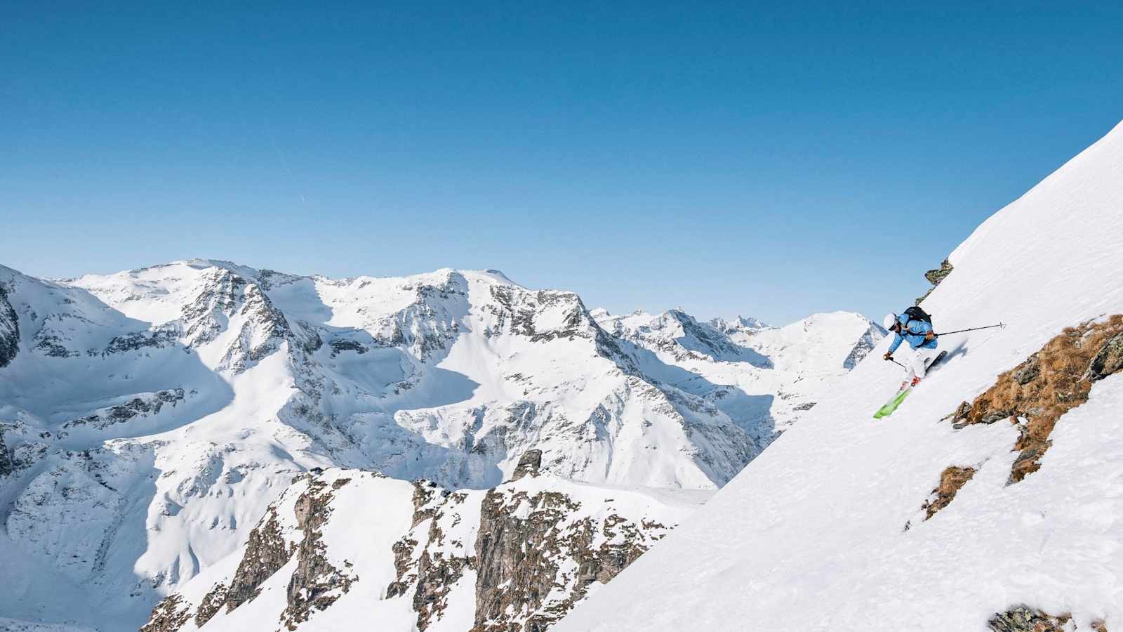 Freeriden in frischen Powder mit Ausblick auf die Hohen Tauern