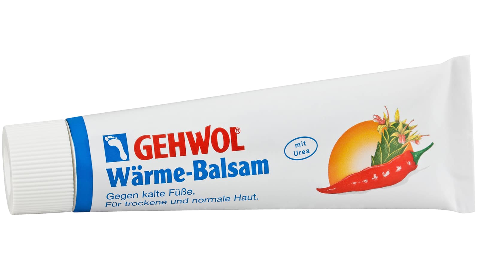 Der wärmende Fußbalsam von GEHWOL wirkt belebend und regt die Durchblutung an.